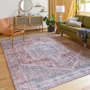 Livabliss Iris Floral Machine Woven Polyester Accent Rug for Entryways and Traditional Interiors IRS2328-2339