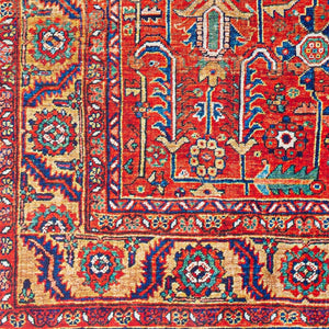 Livabliss Iris Traditional Flatweave Accent Rug Low Profile Polyester for Entryways and Kitchen Burnt Orange, D 8'10" x 12' IRS2332-912