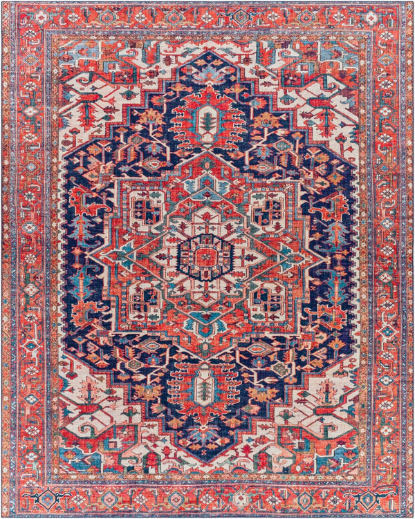 Livabliss Iris Flatweave Polyester Area Rug Traditional Pattern for Entryway or Bedroom Accent IRS2336-2339