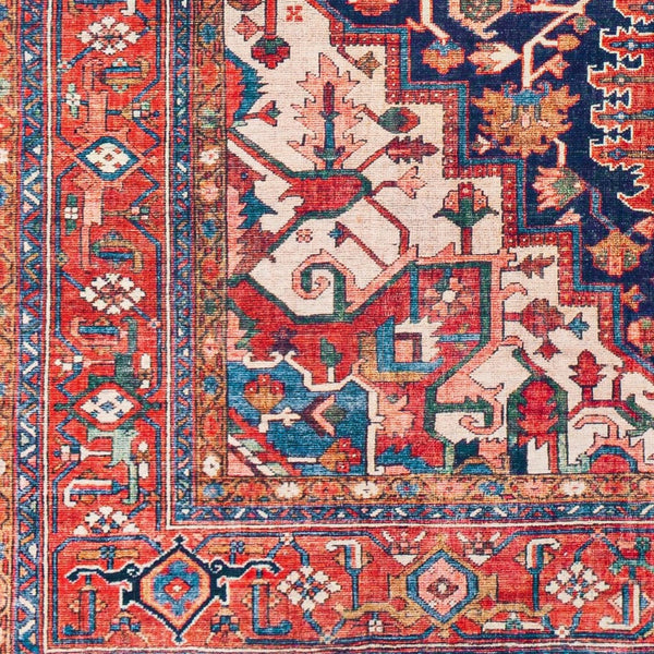 Livabliss Iris Flatweave Polyester Area Rug Traditional Pattern for Entryway or Bedroom Accent IRS2336-2339