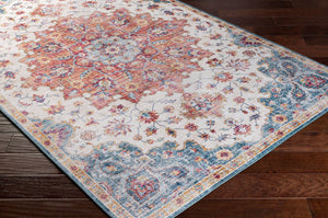 Livabliss Iris Geometric Flatweave Runner Rug for Hallways Entryways and High Traffic Areas Light Blue, Bur 8'10" x 12' IRS2352-912