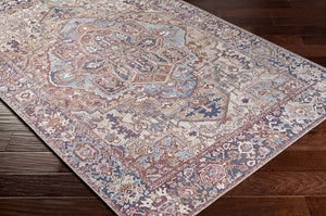 Livabliss Iris Flatweave Polyester Area Rug Traditional Pattern for Entryway or Accent Spaces Brown, Light Ol 5' x 7'6" IRS2360-576