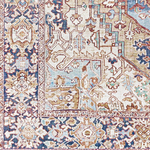 Livabliss Iris Flatweave Polyester Area Rug Traditional Pattern for Entryway or Accent Spaces Brown, Light Ol 5' x 7'6" IRS2360-576