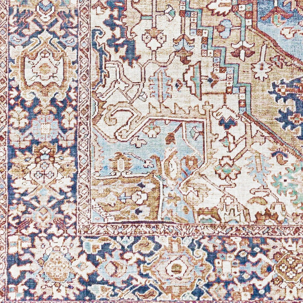 Livabliss Iris Flatweave Polyester Area Rug Traditional Pattern for Entryway or Accent Spaces Brown, Light Ol 5' x 7'6" IRS2360-576