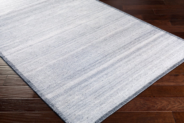 Surya Irvine 5' X 7'6" Handmade Viscose Area Rug – Global Style, Quality Craftsmanship, Easy To Clean Silver Gray Viscose Irv2302-810