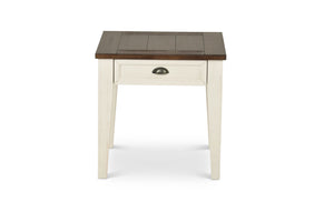 Steve Silver Cayla End Table Dark Oak/White CY100EKW