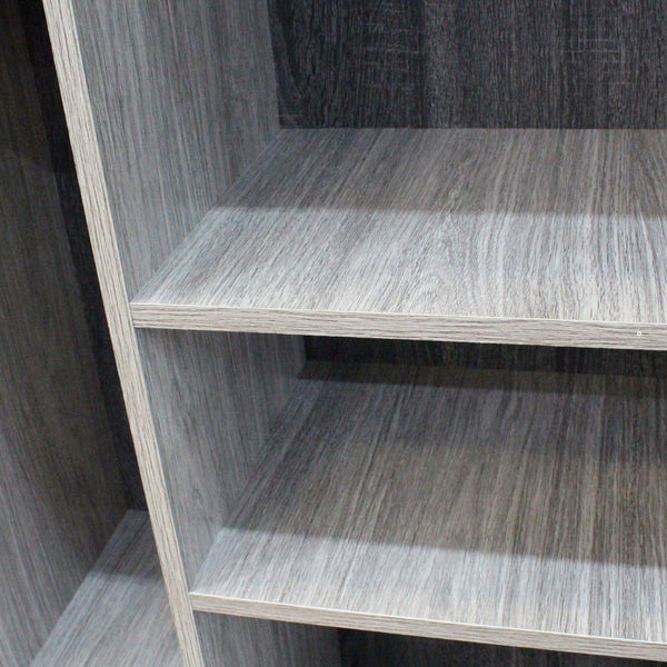 English Elm Christopher Knight Home® - MULTI Function Cabinet Grey Particleboard Tall Bookshelf with Iron Legs, Slim 40.25"W x 77"H 61169.00