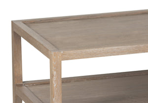 Porter Designs Porter Lowell Solid White Oak Coffee Table With Storage Shelves - Timeless Design For Any Space Brown Wood 05-108-13-1920
