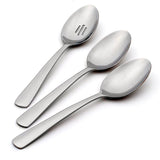 Oneida Aptitude 3-Piece Stainless Steel Serving Spoons Set, Mirror Finish, Dishwasher Safe