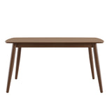 Homelegance By Top-Line Dakota Mid-Century Modern Tapered Dining Table Walnut Rubberwood