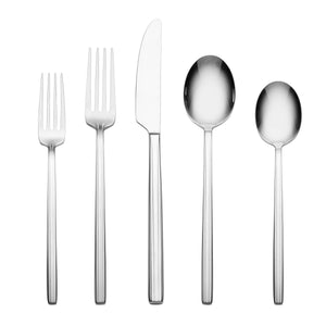 Lenox Oneida Dean Mirror 20 Piece Flatware Set Metallic, STAINLESS METAL 896760