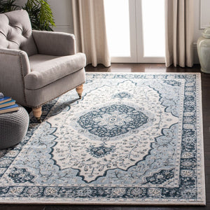 Safavieh Isabella 915 Power Loomed Transitional Rug Cream / Light Blue ISA915M-4