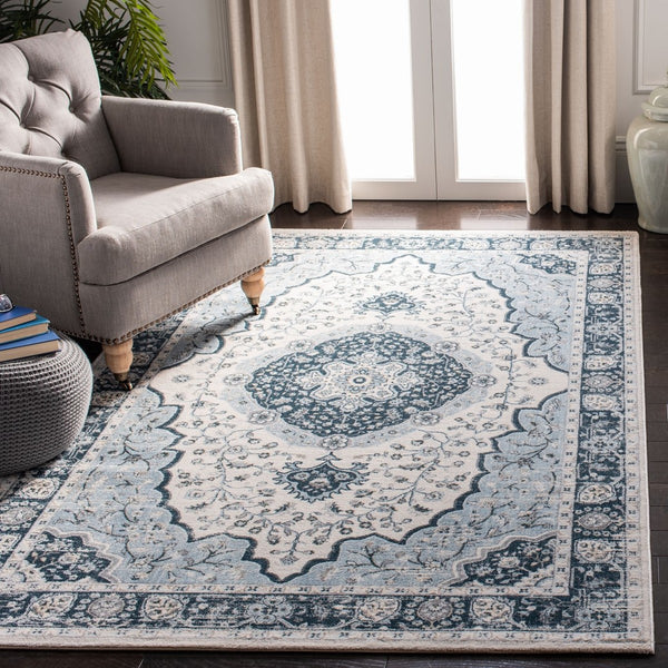 Safavieh Isabella 915 Power Loomed Transitional Rug Cream / Light Blue ISA915M-4