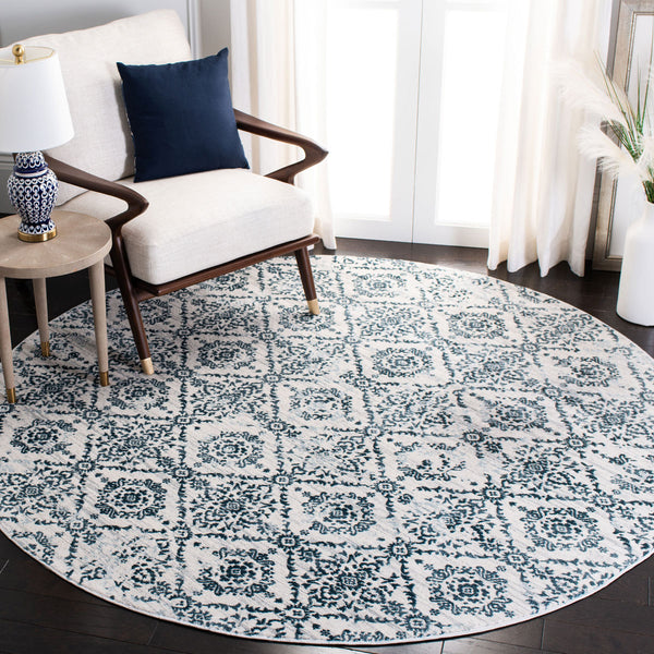 Safavieh Isabella 953 Power Loomed Transitional Rug Navy / Ivory ISA953N-4