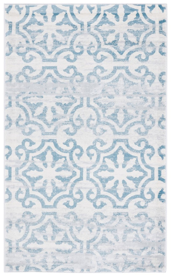 Safavieh Isabella 956 Power Loomed Transitional Rug Turquoise / Ivory ISA956K-4