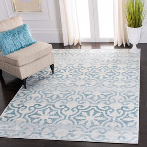 Safavieh Isabella 956 Power Loomed Transitional Rug Turquoise / Ivory ISA956K-4