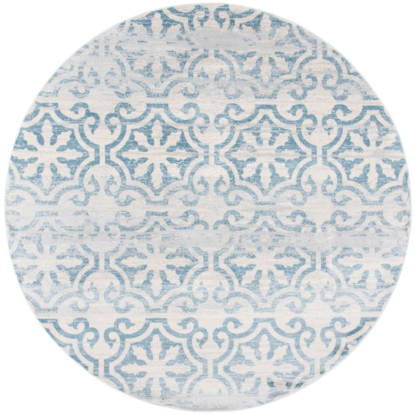 Safavieh Isabella 956 Power Loomed Transitional Rug Turquoise / Ivory ISA956K-4