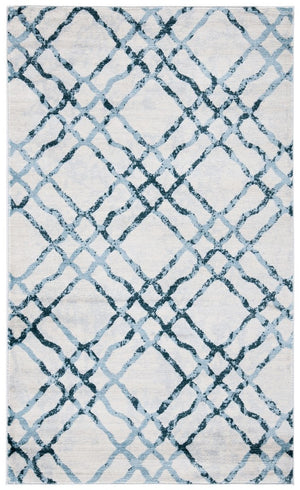Safavieh Isabella 957 Power Loomed Transitional Rug Ivory / Turquoise ISA957A-4