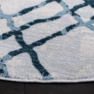 Safavieh Isabella 957 Power Loomed Transitional Rug Ivory / Turquoise ISA957A-4