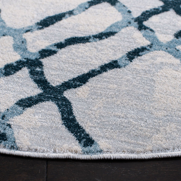 Safavieh Isabella 957 Power Loomed Transitional Rug Ivory / Turquoise ISA957A-4