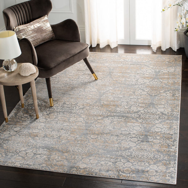 Safavieh Isabella 958 Power Loomed Transitional Rug Silver / Ivory ISA958G-4