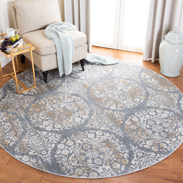 Safavieh Isabella 958 Power Loomed Transitional Rug Silver / Ivory ISA958G-4