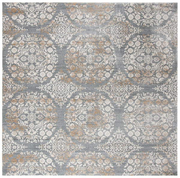 Safavieh Isabella 958 Power Loomed Transitional Rug Silver / Ivory ISA958G-4