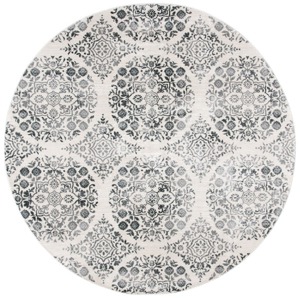Safavieh Isabella 958 Power Loomed Transitional Rug Charcoal / Ivory ISA958H-4