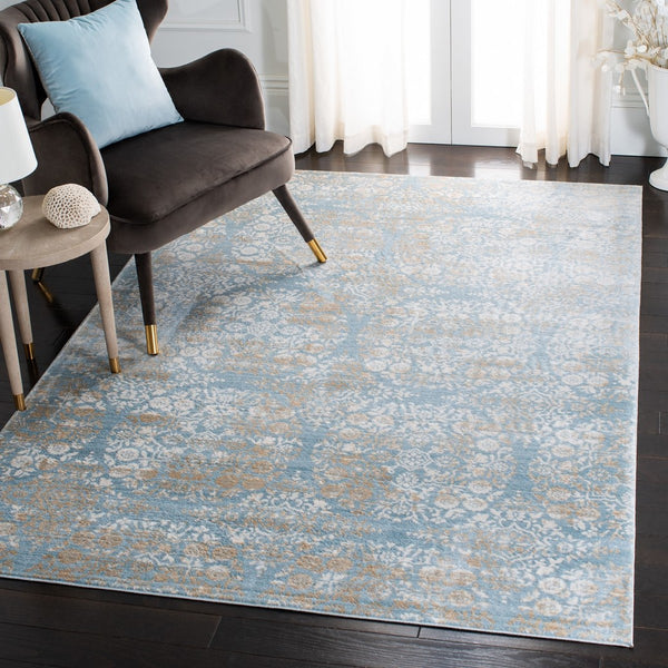 Safavieh Isabella 958 Power Loomed Transitional Rug Denim Blue / Ivory ISA958L-4