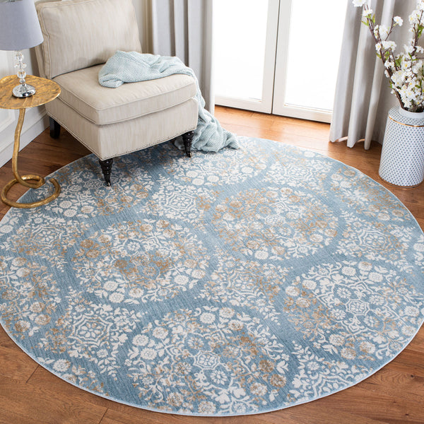 Safavieh Isabella 958 Power Loomed Transitional Rug Denim Blue / Ivory ISA958L-4