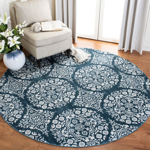 Safavieh Isabella 958 Power Loomed Transitional Rug Navy / Ivory ISA958N-4
