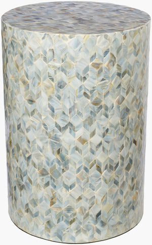Livabliss Iridescent Shell Inlay Accent End Table Bohemian Organic Shimmer for Living Spaces ISC-002