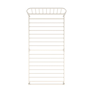 Homelegance By Top-Line Dante Metal Platform Bed with Curved Metal Headboard White Metal