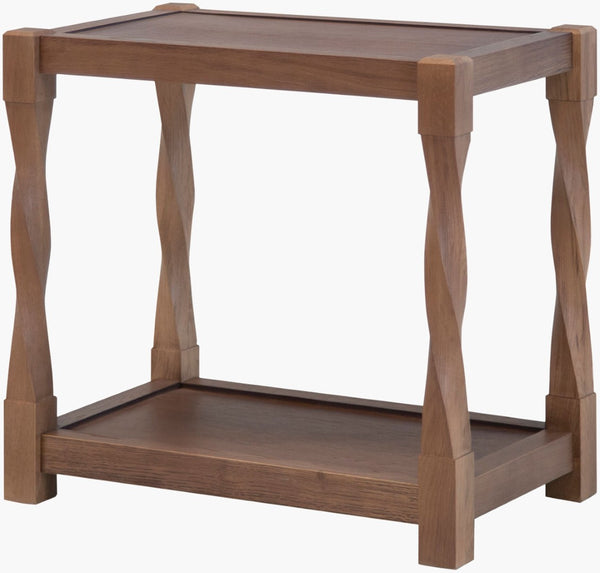 Surya Isidor Traditional End Table Compact Living Room Accent with Classic Artisan Detailing ISDR001-242616
