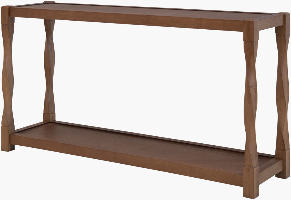 Surya Isidor Slim Entryway Console Table Transitional Wood Foyer Sofa Back Display Piece ISDR003-305615