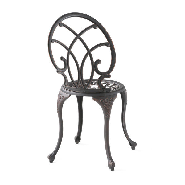English Elm Charleston Cast Aluminum Outdoor Bistro Set Rust Resistant Copper Finish Patio Seating 50550.00COP