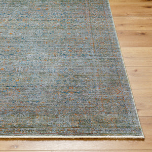 Isfahan ISF-2300 9' x 12' Machine Woven Rug ISF2300-912  Olive, Gray, Black, Rust, Dark Blue, Tan Surya