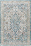 Isfahan ISF-2301 9' x 12' Machine Woven Rug ISF2301-912  Dark Blue, White, Black, Amber, Gray, Olive Surya