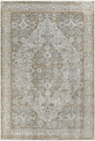 Isfahan ISF-2302 9' x 12' Machine Woven Rug ISF2302-912  Olive, White, Black, Amber, Rust Surya