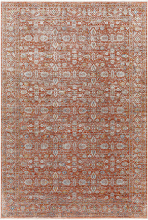 Isfahan ISF-2303 9' x 12' Machine Woven Rug ISF2303-912  Rust, Gray, Black, Tan, Olive, Amber Surya