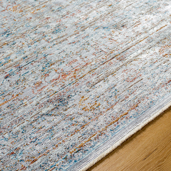 Isfahan ISF-2305 9' x 12' Machine Woven Rug ISF2305-912  Gray, White, Black, Rust, Dark Blue, Tan Surya