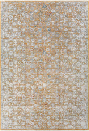 Surya Isfahan 3'3" X 4'11" Machine Woven Area Rug - Elegant Polyester Blend With Stylish Fringe Finish Amber Viscose,Polyester,Acrylic Isf2306-325