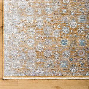 Isfahan ISF-2306 9' x 12' Machine Woven Rug ISF2306-912  Amber, Gray, White, Black, Dark Blue, Rust Surya