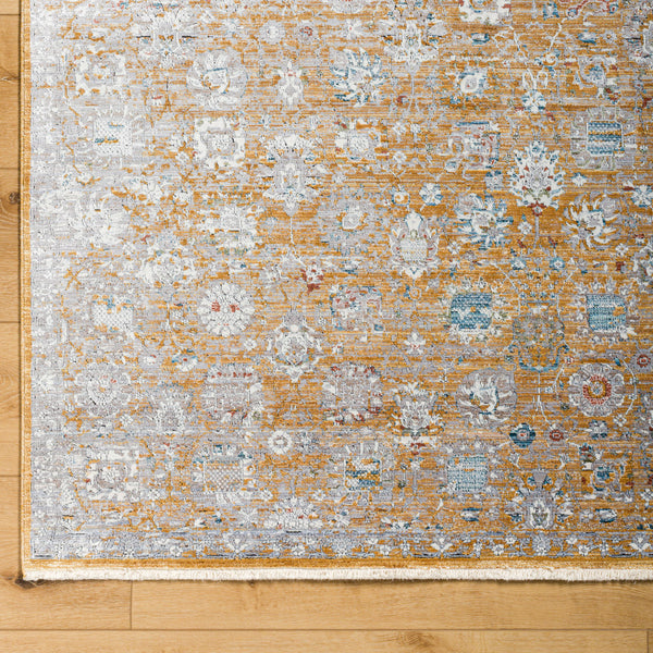 Isfahan ISF-2306 9' x 12' Machine Woven Rug ISF2306-912  Amber, Gray, White, Black, Dark Blue, Rust Surya