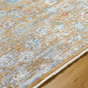 Isfahan ISF-2306 9' x 12' Machine Woven Rug ISF2306-912  Amber, Gray, White, Black, Dark Blue, Rust Surya