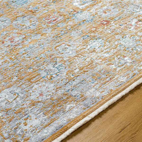 Isfahan ISF-2306 9' x 12' Machine Woven Rug ISF2306-912  Amber, Gray, White, Black, Dark Blue, Rust Surya