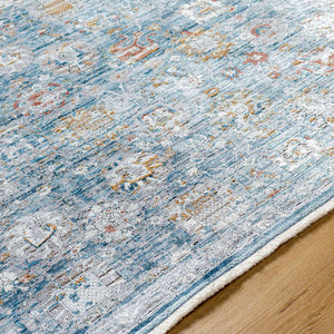 Surya Isfahan 3'3" X 4'11" Machine Woven Area Rug - Elegant Polyester Blend With Stylish Fringe Finish Gray Viscose,Polyester,Acrylic Isf2307-325