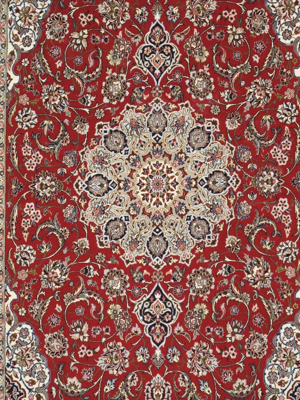 Pasargad Home Azerbaijan Collection Hand-knotted Silk & Wool Area Rug For Sophisticated Decor   032033