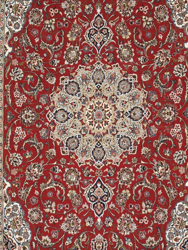 Pasargad Home Azerbaijan Collection Hand-knotted Silk & Wool Area Rug For Sophisticated Decor   032033