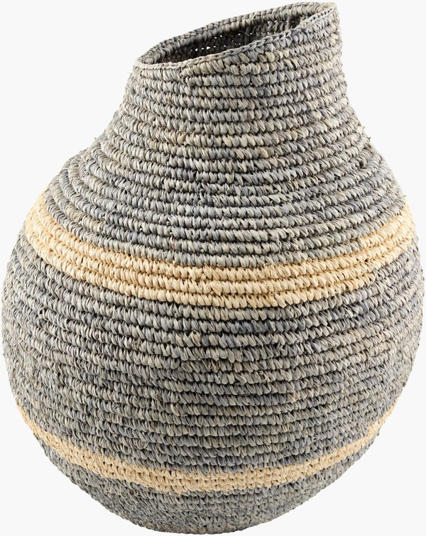 Surya Ishani Handcrafted Woven Basket Vase Bohemian Global Decor Shelf Accent Piece ISHA001-201818